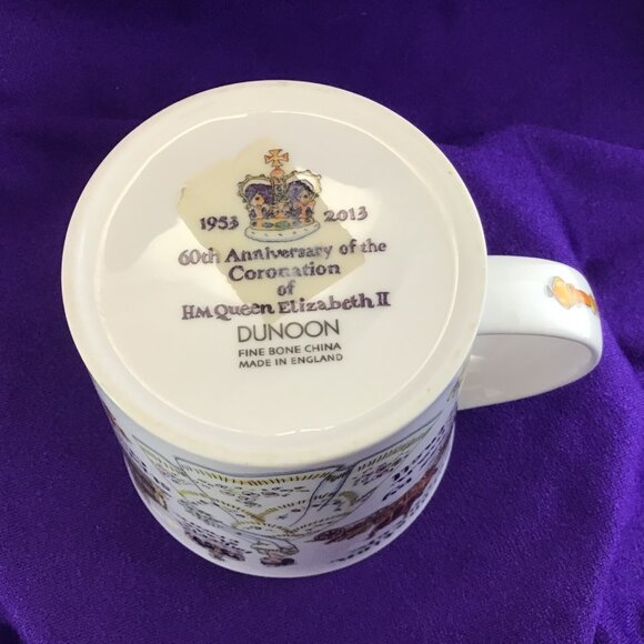 Queen Elizabeth II 60th Anniversary of Coronation Mug  1953 2013 Dunoon Tea Mug - Picture 11 of 13